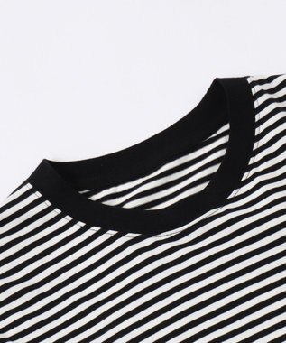 WEGO ワイドスリーブボーダーT（長袖） ブラックボーダー