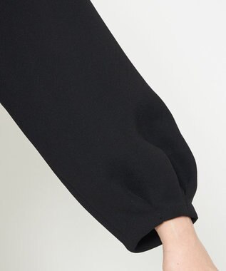 uncrave ウォッシャブル ダブルクロス ワンピース ブラック