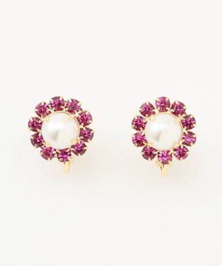 TOCCA COLOR PEARL EARRINGS イヤリング ローズ系