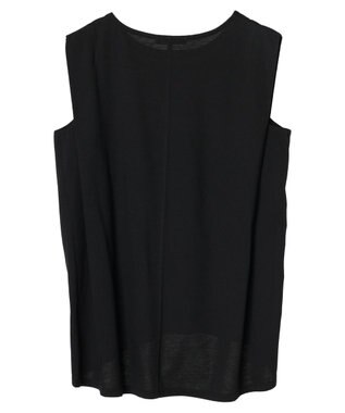 CRAFT STANDARD BOUTIQUE 肩タックノースリーブプルオーバー Black