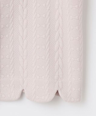 ANY KIDS ふくれ ジャガード カーディガン ミルクティー