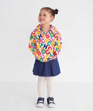 MIKI HOUSE HOT BISCUITS 【80-120cm】 デニム スカート付きパンツ 紺