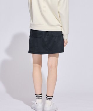 PW CIRCULUS 【WOMEN】サイドボタン デザインスカート ゴルフウェア レディース ブラック系