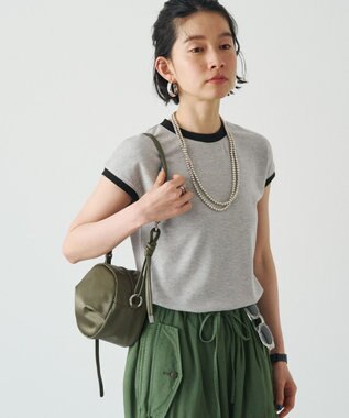 russet クラウズナイロンサークルミニショルダーバッグ(CE-1728) Khaki