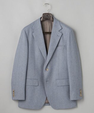GOTAIRIKU 新色追加【一部ストレッチ】カシミヤブレンド 定番ツイードジャケット(25年モデル) サックスブルー(25年新色)