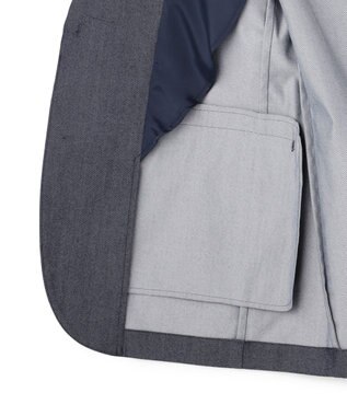 UNFILO MENS 【ストレッチ】イージーケアクリアデニム 機能美ジャケット インディゴ