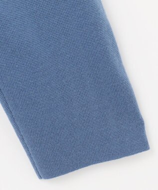 自由区 S 【洗える】ウールミラノハイネック ニット サックスブルー系