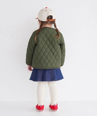 MIKI HOUSE HOT BISCUITS 【80-120cm】 デニム スカート付きパンツ 紺