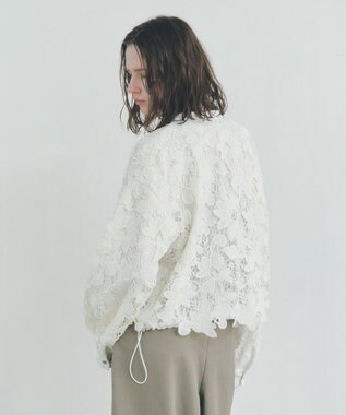 YECCA VECCA レースブルゾン Ivory