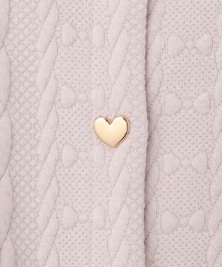 ANY KIDS ふくれ ジャガード カーディガン ミルクティー