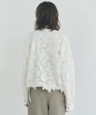 YECCA VECCA レースブルゾン Ivory