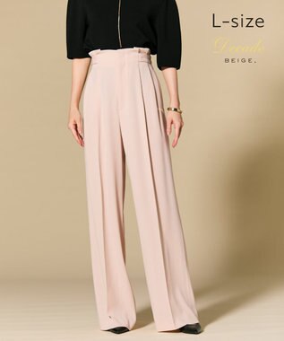 BEIGE， 【Lsize・セットアップ対応】CINDY / ハイウエストパンツ