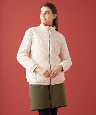 23区GOLF 【WOMEN】【防寒】キルティング ブルゾン ホワイト系