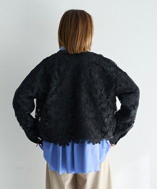 YECCA VECCA レースブルゾン Black