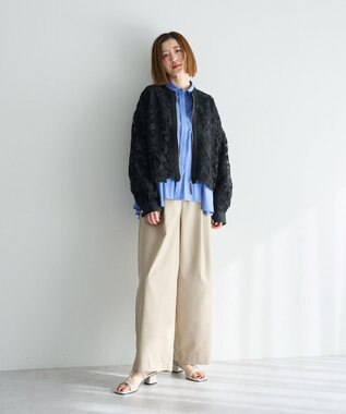 YECCA VECCA レースブルゾン Black