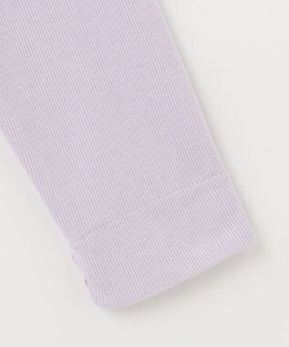 ANY KIDS スナップボタン リボン カーディガン ラベンダー