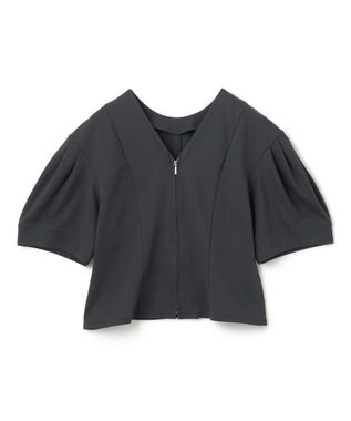 uncrave 【接触冷感・UVカット】ダブルフェイスジャージー 2WAYブラウス（uncrave STANDARD） スレート