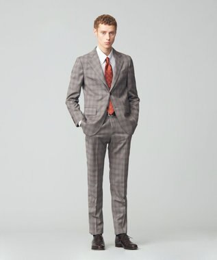 J.PRESS MEN 【J.PRESS MOVING】Albino Torello Viera グレナカートチェック スラックス ブラウン系3