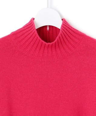 23区 S 【見上愛さんコラボカラー/Oggi掲載】カシミヤブレンド ハイネック ニット マゼンタ系