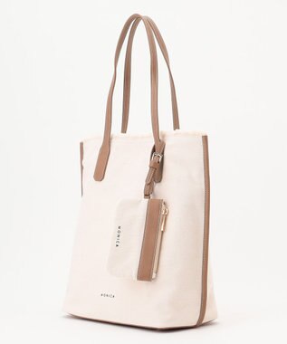 LA BAGAGERIE 【MONICA】A4フリンジキャンバストート キャメル×アイボリー