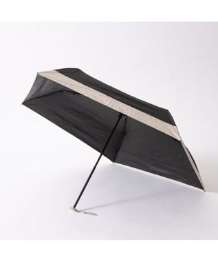 UNBILLION カシュネ cachenez / 【晴雨兼用】【日傘】 【UV カット率99.999.9％以上】PU軽量無地バイカラーミニ折りたたみ傘 ブラック