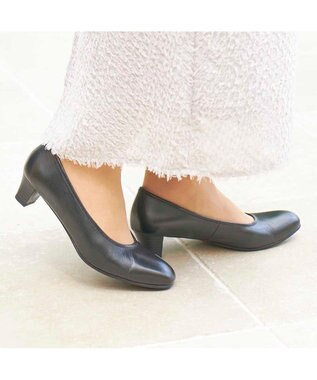 ing <ing>【WEB限定】ブラックプレーンパンプス