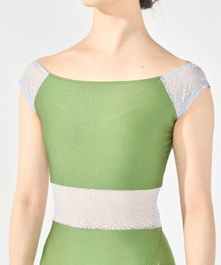 Chacott フレンチスリーブレオタード エバーグリーン