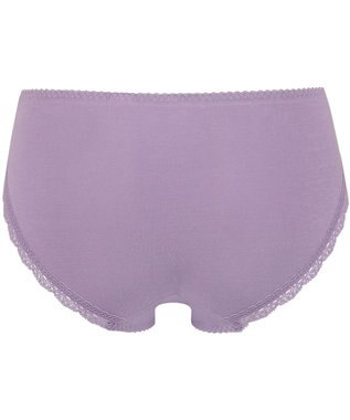 Wing ペアショーツ 【ナチュラルアップブラ】 身生地部オーガニックコットン混 はきこみ丈あさめ KF3000 ウイング／ワコール バイオレット