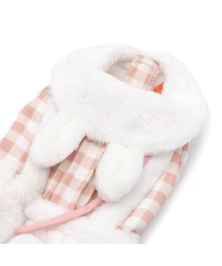 PET PARADISE ペットパラダイス チェック うさぎ スカート 小型犬 ホワイト×ピンク
