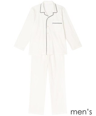 ワコール／睡眠科学 【メンズパジャマ】　長袖　長ズボン　綿混　パイル素材　睡眠科学／ワコール　YGX533
