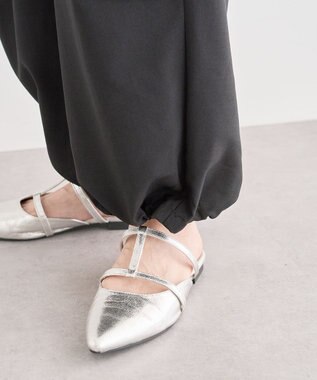 Green Parks 麻調ミリタリーカーゴパンツ Dark Gray