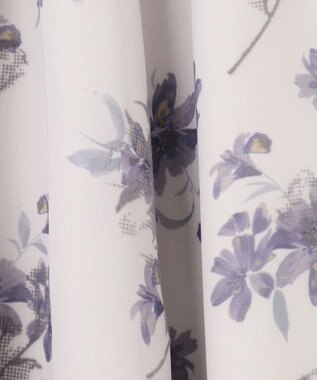 ANY SIS 【洗える】フロッキーオンフラワー スカート アイボリーベース