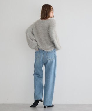 YECCA VECCA フェザーMIXロービングニット Gray