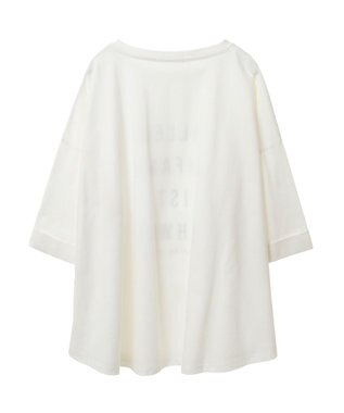 Green Parks インド綿 BIGサイズブロックロゴ半袖プルオーバー Off White