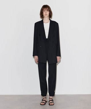 NAVE ウールポリエステルツイル パンツ ブラック系