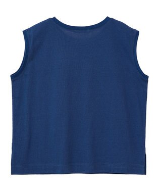 Green Parks ノースリーブフェミニンロゴプルオーバー Navy