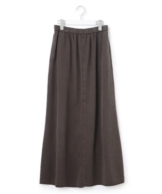 23区 L 【SLOW/一部店舗限定】ガーメントツイル セミフレア スカート ダークブラウン系