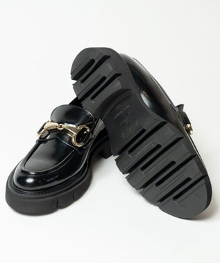 BONTRE 【LucaGrossi/ルカグロッシ】厚底ビットローファー ブラック