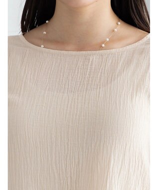 Te chichi クレープフレアスリーブブラウス【AOYAMA FASHION ASSOCIATION × Te chichi】 オレンジ