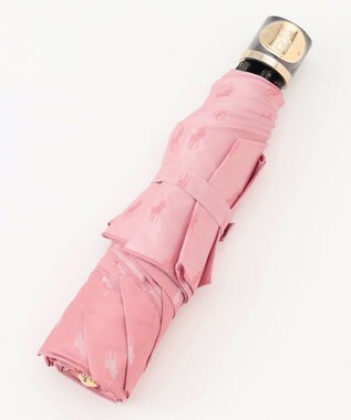 MOONBAT POLO RALPH LAUREN(ポロ ラルフローレン)折りたたみ傘 PPジャカード ペールピンク