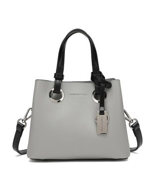 style code 【MERCURYDUO/マーキュリーデュオ】メタルアイレット　ミニショルダーバッグ、ハンドバッグ オリーブ