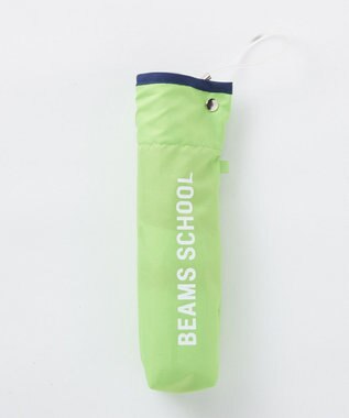 BEAMS SCHOOL  ロゴ折りたたみアンブレラ 傘 ライム