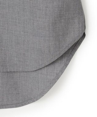 23区 【SLOW/一部店舗限定】ライトタンブラータフタ バックボタン シャツ ライトグレー系