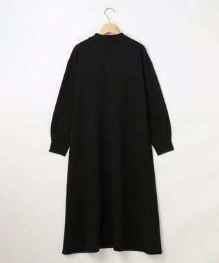 組曲 【加藤ローサさん着用】スキッパーニット ワンピース ブラック系