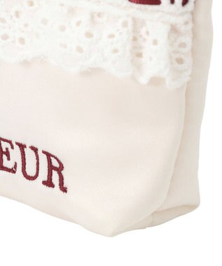 Maison de FLEUR ガトーフレーズスクエアポーチ Off White