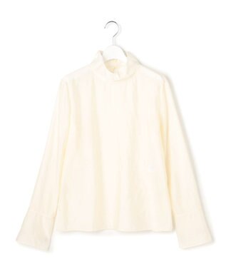 23区 【GOLD LABEL】オーガンジー タートルネック ブラウス アイボリー系