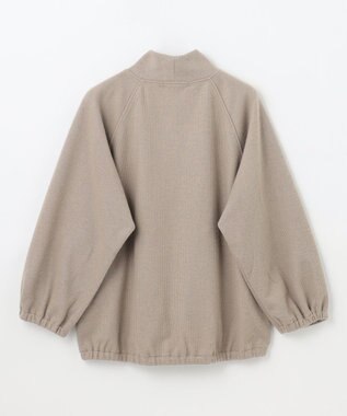 ANY L リブ起毛モックネックプルオーバー モカ