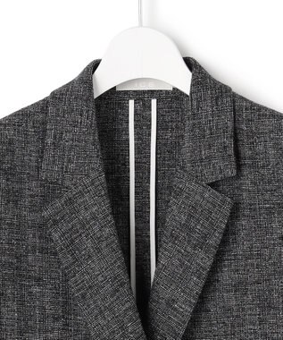 ICB 【先行予約】 ミックスブッチャー ダブルブレストジャケット ブラック×オフホワイト