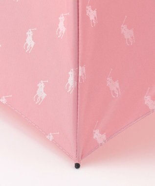 MOONBAT POLO RALPH LAUREN(ポロ ラルフローレン)折りたたみ傘 PPジャカード ペールピンク