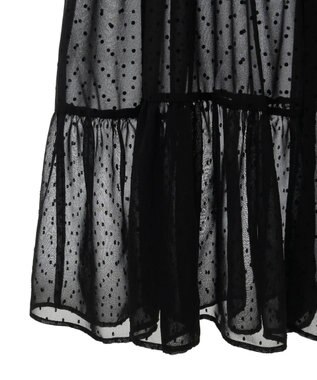 AMERICAN HOLIC ティアードドットキャミワンピース Black